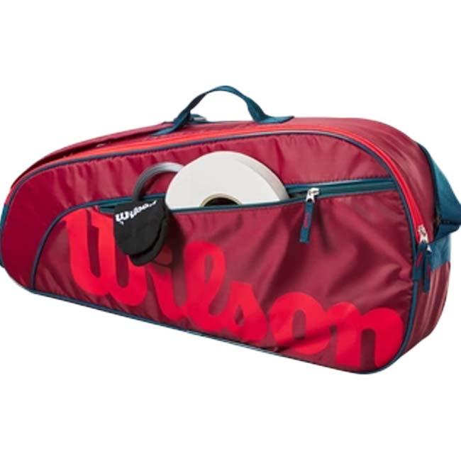 ジュニアラケット用 ３本収納 ウィルソン(Wilson) ジュニア 3R ワンショルダータイプ ラケットバッグ WR8023903001レッド×インフラレッド(24y7m) |  | 05