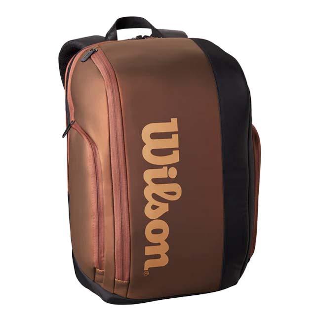 ラケット収納可 ウィルソン(Wilson) SUPER TOUR スーパーツアー PRO STAFF プロスタッフ V14 バックパック テニスバッグ WR8024601001-BR×BK | Wilson