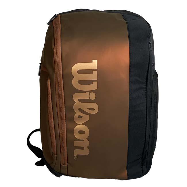 ラケット収納可 ウィルソン(Wilson) SUPER TOUR スーパーツアー PRO STAFF プロスタッフ V14 バックパック テニスバッグ WR8024601001-BR×BK | Wilson | 02