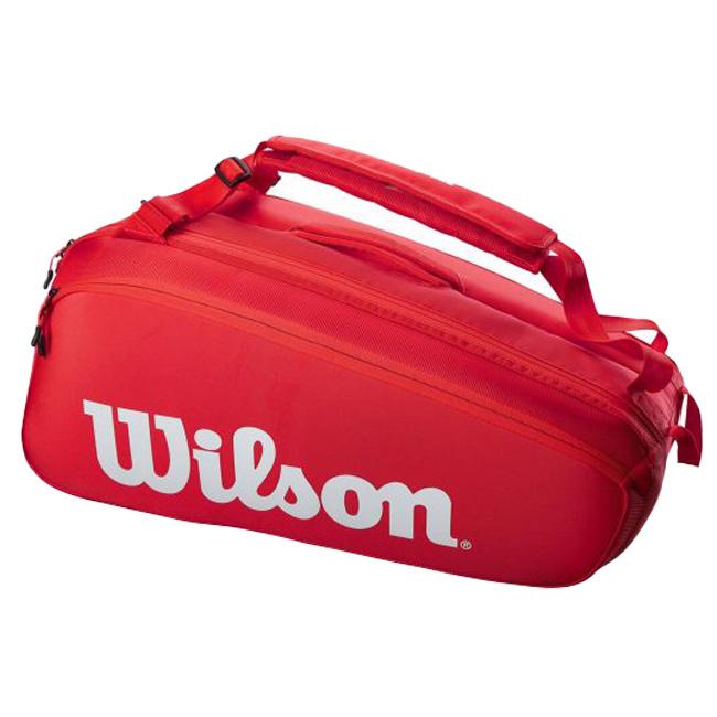 ９本収納 ウィルソン(Wilson) 2021 SUPER TOUR 9PK スーパーツアー9PK ラケットバッグ テニスバッグ WR8010501001／WR8010601001(21y3m) | Wilson | 06