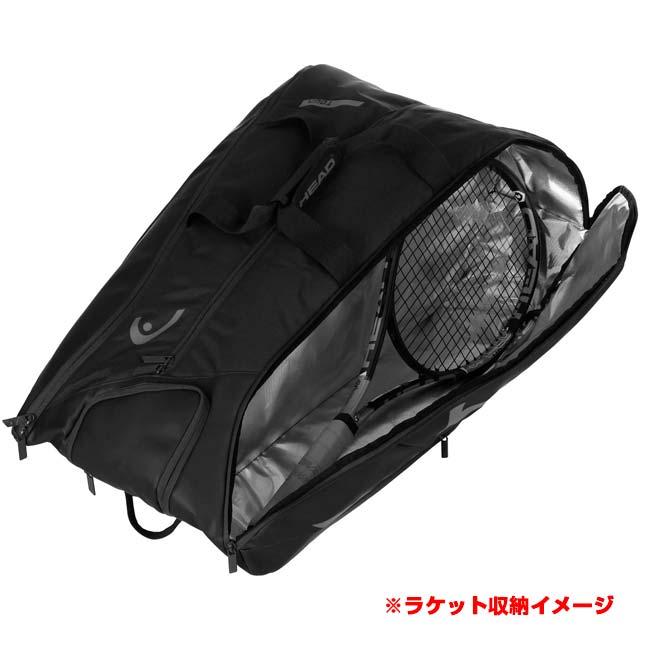 １２本収納 ヘッド(HEAD) TOUR TEAM ツアーチーム ラケットバッグ XL テニスバッグ 263104-BK ブラック(26y1m) | HEAD | 07