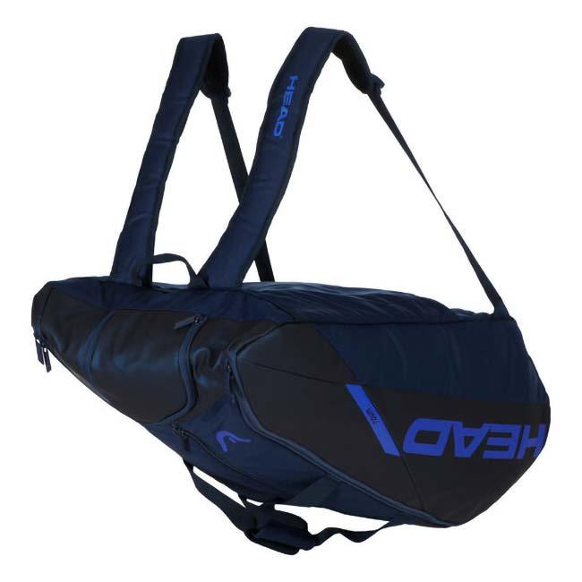１２本収納 ヘッド(HEAD) TOUR TEAM ツアーチーム ラケットバッグ XL テニスバッグ 263114-DBBL ダークブルー×ブルー(26y1m) | HEAD | 04