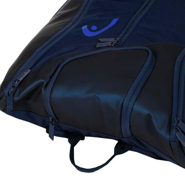 １２本収納 ヘッド(HEAD) TOUR TEAM ツアーチーム ラケットバッグ XL テニスバッグ 263114-DBBL ダークブルー×ブルー(26y1m) | HEAD | 05