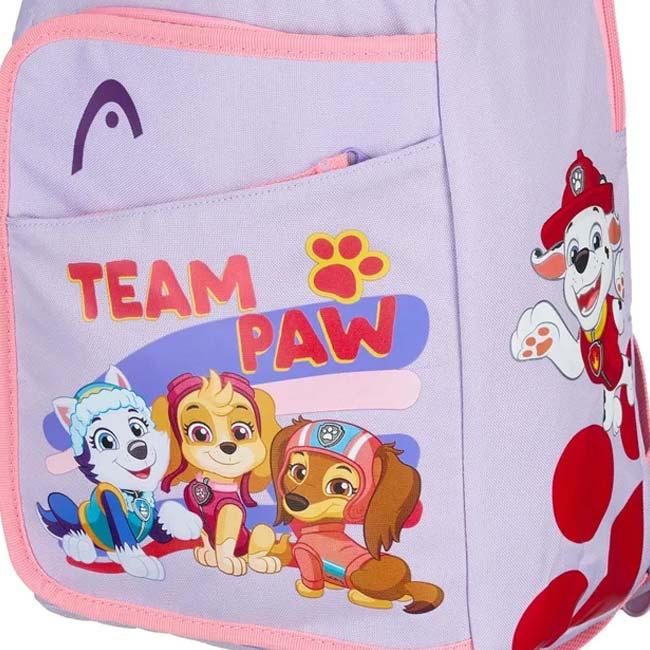 ジュニアラケット用 ヘッド(HEAD) 2025 ジュニア Kids Paw Patrol Backpack キッズ パウパトロール バックパック リュックサック 262615 ラベンダー(25y9m) | HEAD | 03
