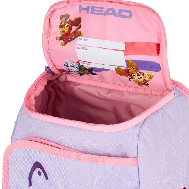 ジュニアラケット用 ヘッド(HEAD) 2025 ジュニア Kids Paw Patrol Backpack キッズ パウパトロール バックパック リュックサック 262615 ラベンダー(25y9m) | HEAD | 04