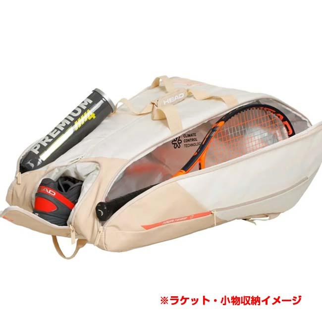 １２本収納 ヘッド(HEAD) Tour ツアー ラケットバッグ XL テニスバッグ 260803-CHYUカモミール×Cホワイト(25y6m) | HEAD | 12