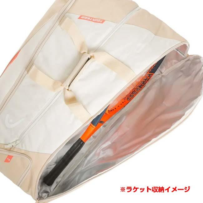 １２本収納 ヘッド(HEAD) Tour ツアー ラケットバッグ XL テニスバッグ 260803-CHYUカモミール×Cホワイト(25y6m) | HEAD | 13