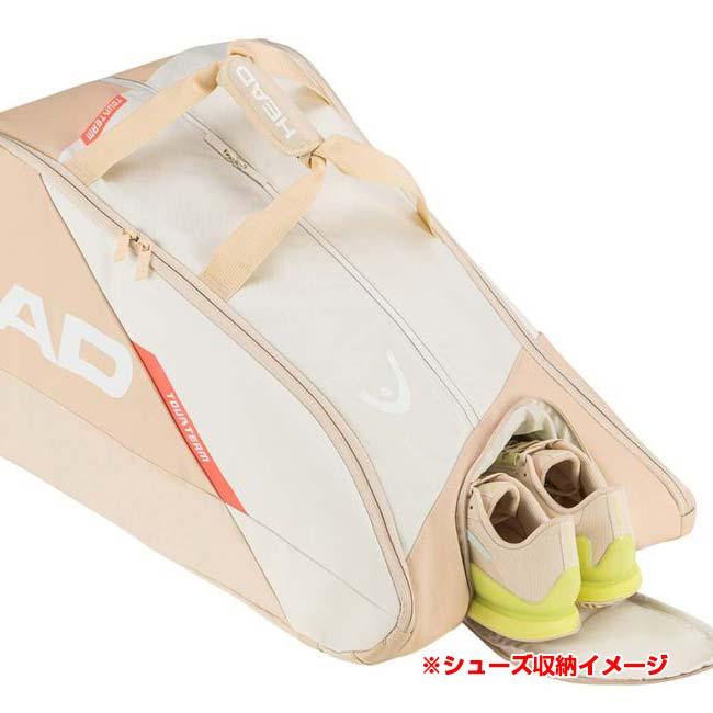 １２本収納 ヘッド(HEAD) Tour ツアー ラケットバッグ XL テニスバッグ 260803-CHYUカモミール×Cホワイト(25y6m) | HEAD | 14