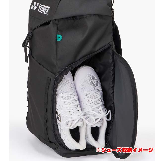 ラケット収納可 ヨネックス(YONEX) 2025 バックパック 41L テニスバッグ リュックサック BAG2538-007 ブラック(25y12m) | YONEX | 03