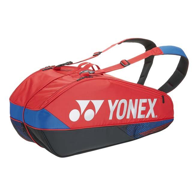 ６本収納 ヨネックス(YONEX) PROシリーズ ラケットバッグ6 スカッシュ・バドミントン・テニスバッグ BAG2402R-651 スカーレット(25y11m) | YONEX | 01