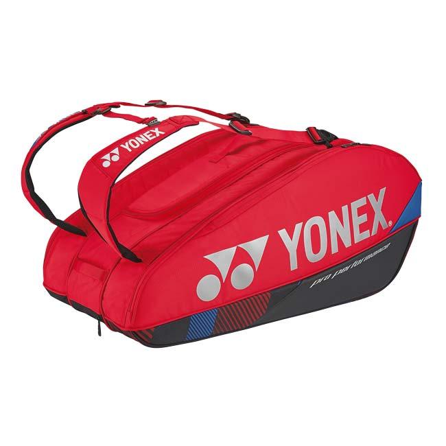 ９本収納 ヨネックス(YONEX) PROシリーズ ラケットバッグ9 スカッシュ・バドミントン・テニスバッグ BAG2402N-651 スカーレット(25y11m) | YONEX