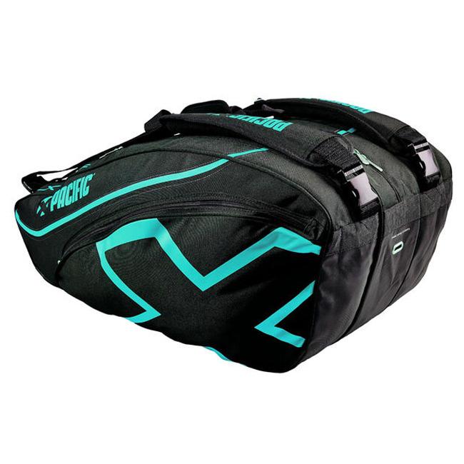 １２本収納 パシフィック(Pacific) Xツアー ラケットバッグ 2XL テニスバッグ PC-7143.00-35 ブラック×ペトロール(22y12m) |  | 01