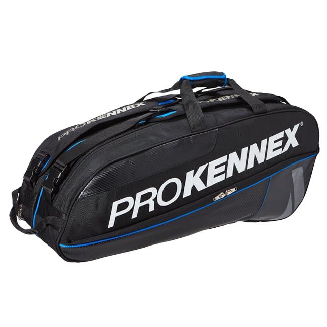 ６本収納 プロケネックス 全商品オープニング価格 ProKennex 2021 サーモダブルバッグ テニスバッグ 21y12m お中元 ラケットバッグ AYBG2007-ブラック×ブルー