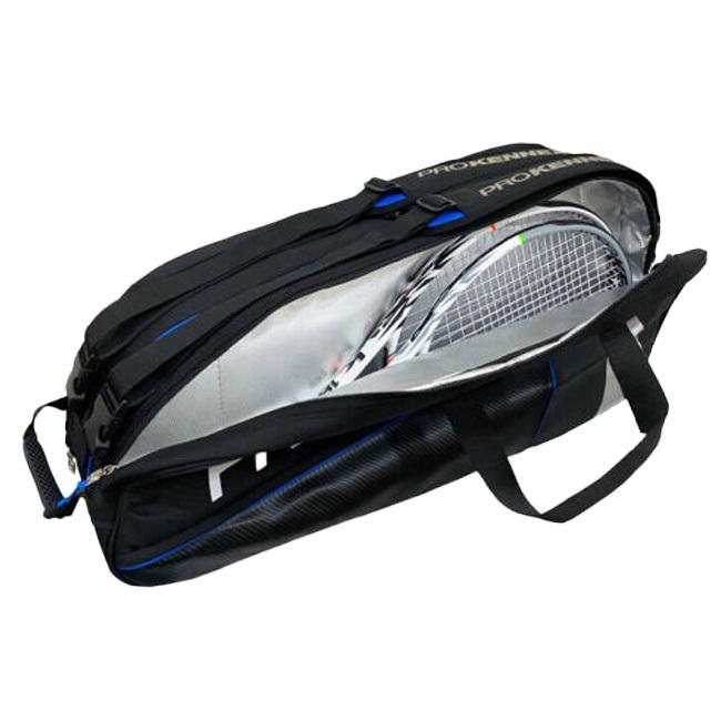 PROKENNEX QUADFOCUS テニスラケット ケース付き 収納ポケット付テニスラケットケース ファスナーポケット付き