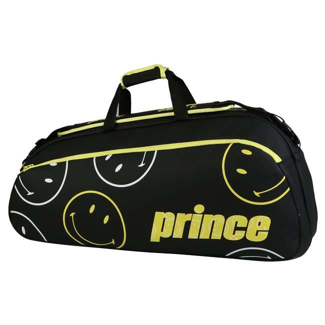 ３本収納 プリンス(Prince) 2025 PRINCE×SMILEY ツアー 1 COMP ワンショルダータイプ ラケットバッグ テニスバッグ 6B028111-BK ブラック(25y10m) | Prince | 01