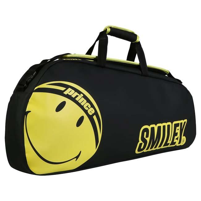 ３本収納 プリンス(Prince) 2025 PRINCE×SMILEY ツアー 1 COMP ワンショルダータイプ ラケットバッグ テニスバッグ 6B028111-BK ブラック(25y10m) | Prince | 03
