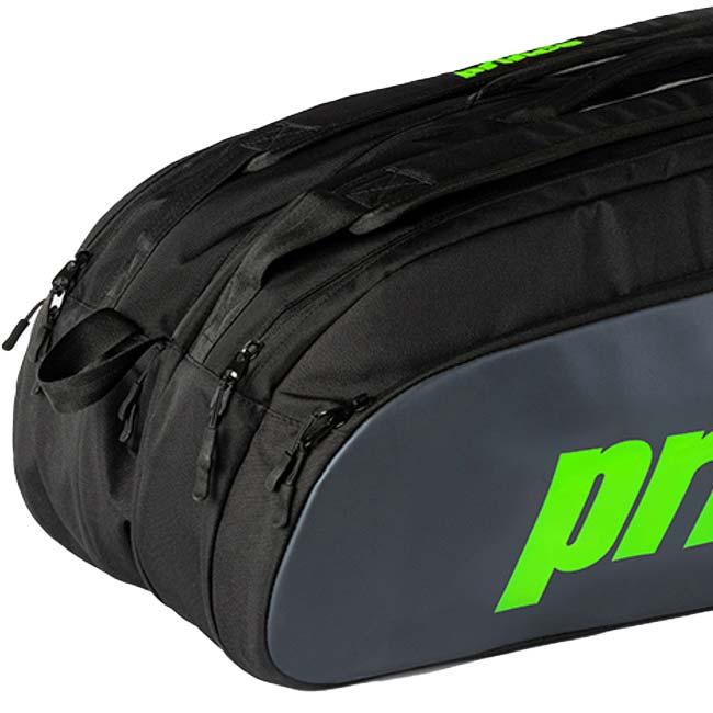 ９本収納 プリンス(Prince) Tour 3-Comp ツアー3コンプ ラケットバッグ 9pk テニスバッグ 6P892024 ブラック×グリーン(25y6m) | Prince | 02