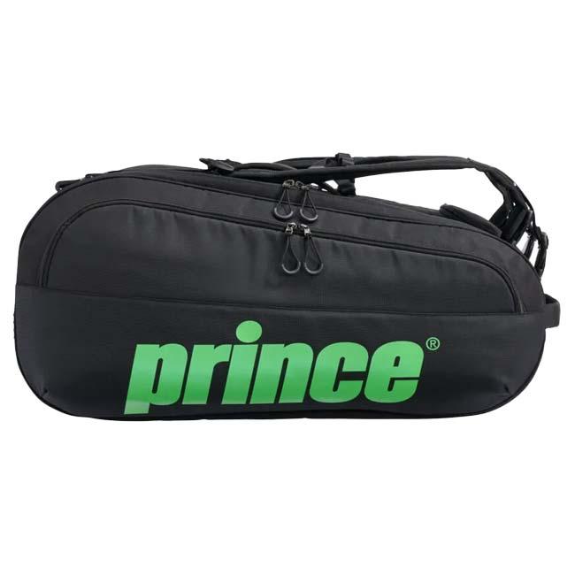 １２本収納 プリンス(Prince) 2025 TOUR TEAM ツアーチーム 12PK ラケットバッグ テニスバッグ TT500-240 ブラック×グリーン(25y5m) | Prince | 01