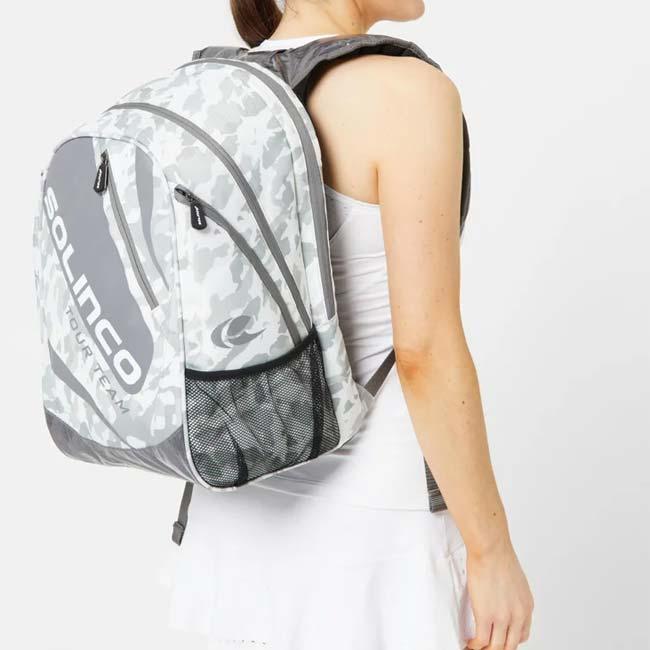 ラケット収納可 ソリンコ(SOLINCO) TOUR ツアー カモフラ柄 バックパック リュックサック 1920565-ホワイトカモ(24y6m) |  | 11