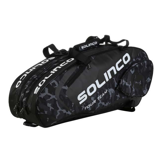 ６本収納 ソリンコ(SOLINCO) TOUR TEAM CAMO 6R ツアーチーム カモ 6R ラケットバッグ テニスバッグ 1920567-ブラックカモ(24y6m) | 