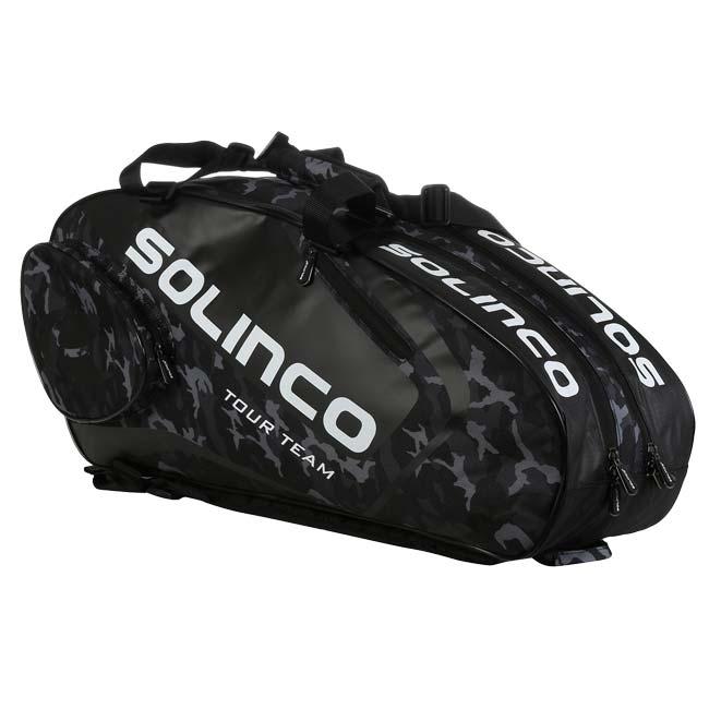６本収納 ソリンコ(SOLINCO) TOUR TEAM CAMO 6R ツアーチーム カモ 6R ラケットバッグ テニスバッグ 1920567-ブラックカモ(24y6m) |  | 02