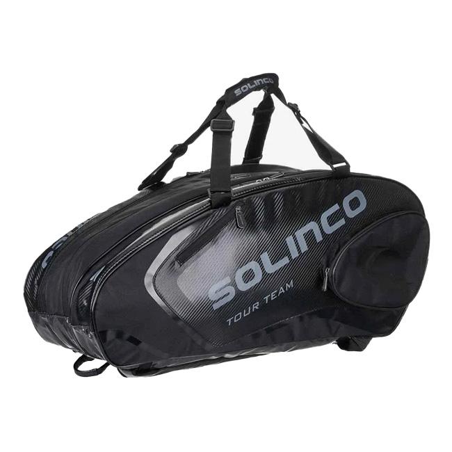 １５本収納 ソリンコ(SOLINCO)  BLACKOUT 15PK TOUR TEAM ラケットバッグ テニスバッグ 1920378 KSB353 -ブラック(22y11m) | 