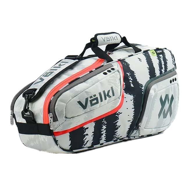 ３本収納 フォルクル(Volkl) ZEBRA PRO BAG ゼブラ プロバッグ ラケットバッグ テニスバッグ V74454 ゴーストホワイト×BK(25y3m) | 