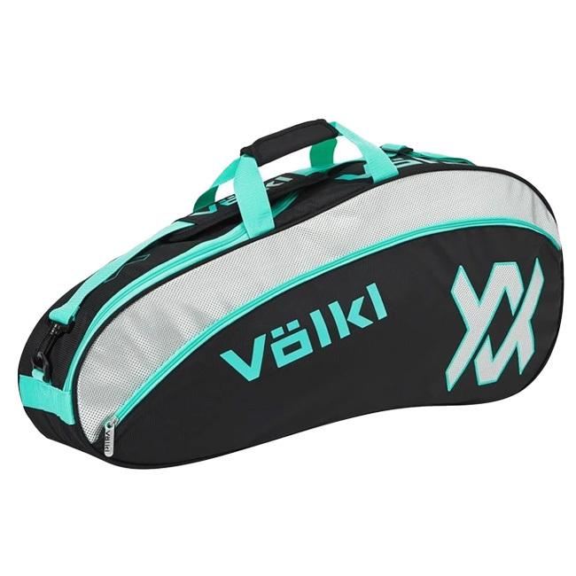 ３本収納 フォルクル(Volkl) 2022 TOUR PRO ツアープロ ラケットバッグ テニスバッグ V71203-BK×ターコイズ×シルバー(22y3m) | VOLKL