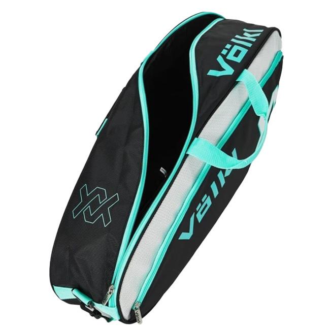 ３本収納 フォルクル(Volkl) 2022 TOUR PRO ツアープロ ラケットバッグ テニスバッグ V71203-BK×ターコイズ×シルバー(22y3m) | VOLKL | 04