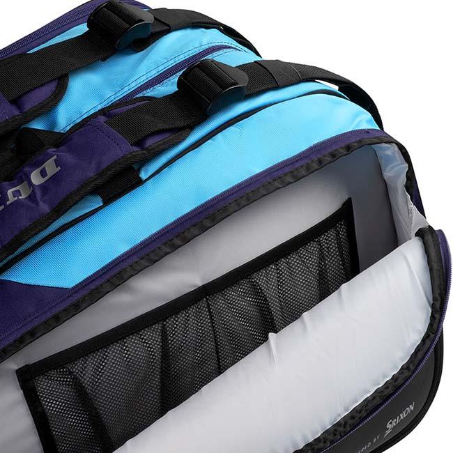 １２本収納 ダンロップ(DUNLOP) 2025 プロラインシリーズ ラケットバッグ12 テニスバッグ DTC-2680 バイオレット×Nブルー(25y11m) | ダンロップスポーツ | 09