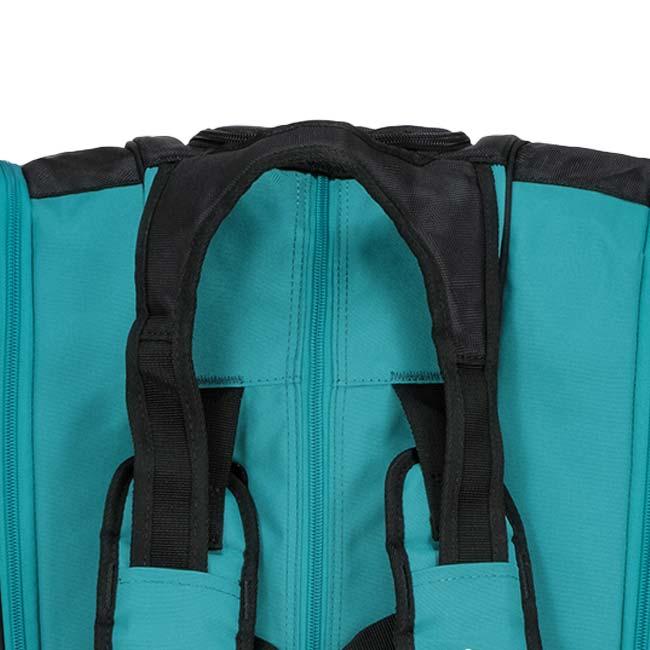 １２本収納 ダンロップ(DUNLOP) 2025 PRO LINE プロライン ラケットバッグ 91L テニスバッグ DTC-2580-976ティール×ブラック(25y1m) | ダンロップスポーツ | 10