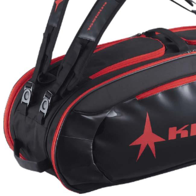 ６本収納 クナイスル(KNEISSL) 2024 ラケットバッグ 6PACK KBG01BK テニスバッグ KBG01-BK ブラック(24y3m) | クナイスル | 01