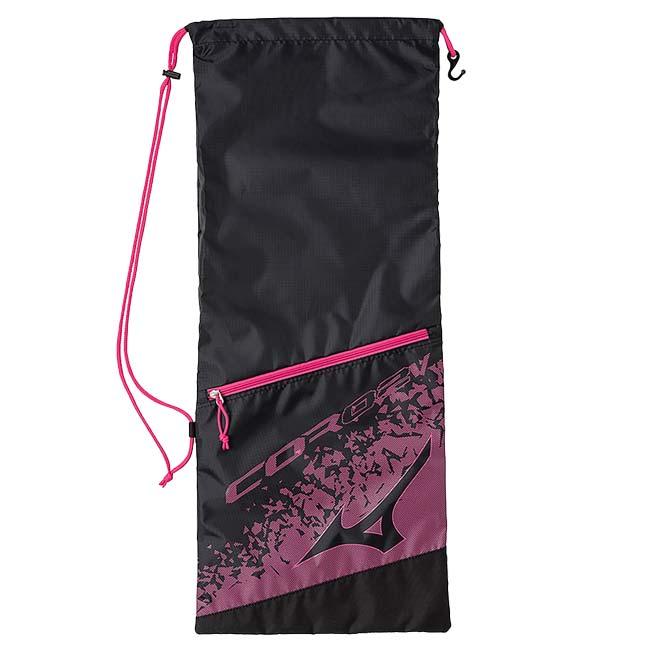 ２本収納 ミズノ(MIZUNO) 2024 ラケットバッグ COR02v 巾着タイプ フック付き テニスバッグ 63JDB004(24y9m) | MIZUNO | 09