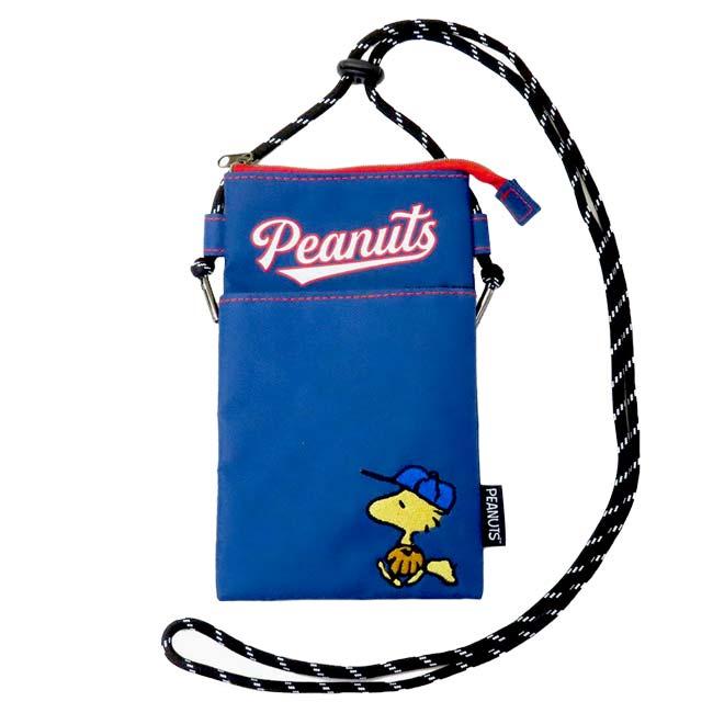 PEANUTS(ピーナッツ) ウッドストック ファスナー付きサコッシュ WS スヌーピー 野球 ベースボール ミニショルダー ショルダーポーチ 197986-24(25y5m) |  | 01