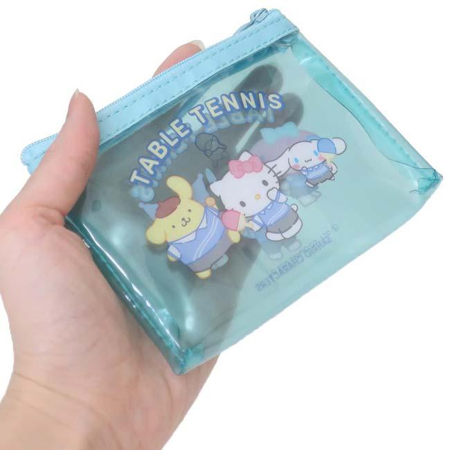 透け感がかわいい サンリオ(Sanrio) サンリオキャラクターズ カラビナ付きミニポーチ 卓球部 部活 小物入れ アクセサリポーチ 305719(25y5m) |  | 03