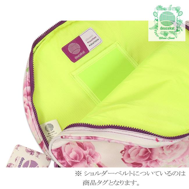 １・２本収納可能 deucekat(デュースキャット) Mauve Flower モーヴ フラワー ラケットバッグ ラケットケース ソフトな質感の柔らか素材 |  | 07
