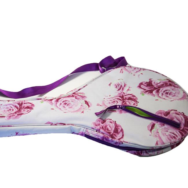 １・２本収納可能 deucekat(デュースキャット) Mauve Flower モーヴ フラワー ラケットバッグ ラケットケース ソフトな質感の柔らか素材 |  | 08