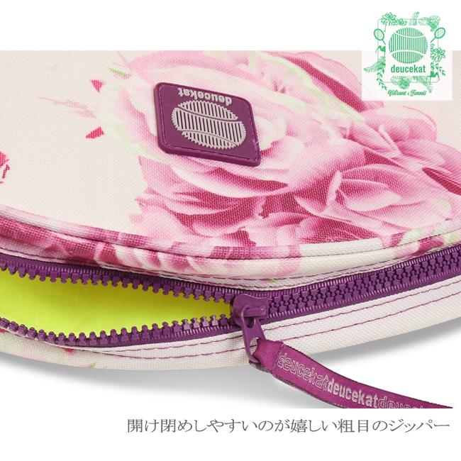 １・２本収納可能 deucekat(デュースキャット) Mauve Flower モーヴ フラワー ラケットバッグ ラケットケース ソフトな質感の柔らか素材 |  | 09