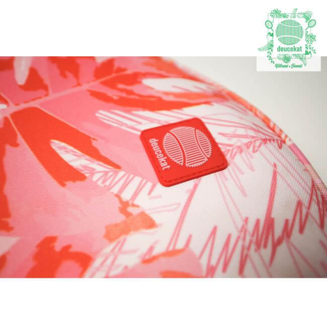 １・２本収納可能 deucekat(デュースキャット) Vibrant Red Bird バイブラント レッド バード ラケットバッグ ラケットケース ソフトな質感の柔らか素材 |  | 03