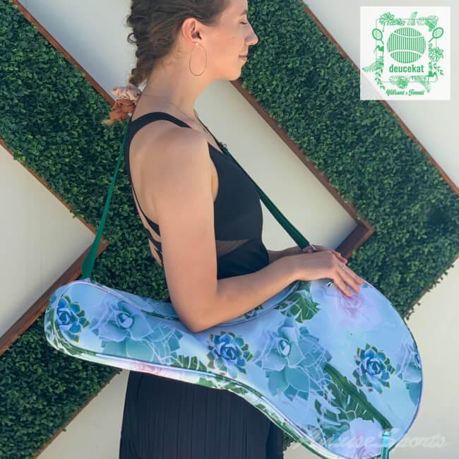 １・２本収納可能 deucekat(デュースキャット) Cactus Love カクタス ラブ ラケットバッグ ラケットケース ソフトな質感の柔らか素材 |  | 01