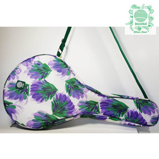 １・２本収納可能 deucekat(デュースキャット) Jacaranda Bloom ジャカランダ ブルーム ラケットバッグ ラケットケース ソフト素材 |  | 07