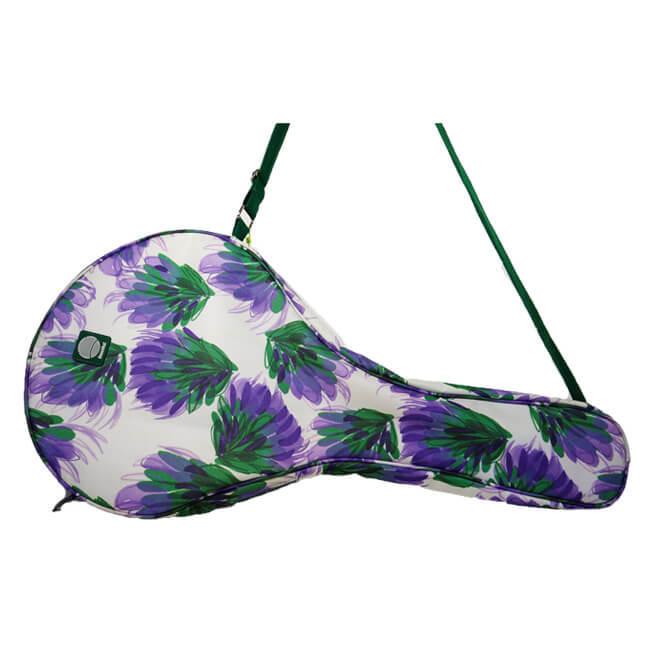 １・２本収納可能 deucekat(デュースキャット) Jacaranda Bloom ジャカランダ ブルーム ラケットバッグ ラケットケース ソフト素材 |  | 09