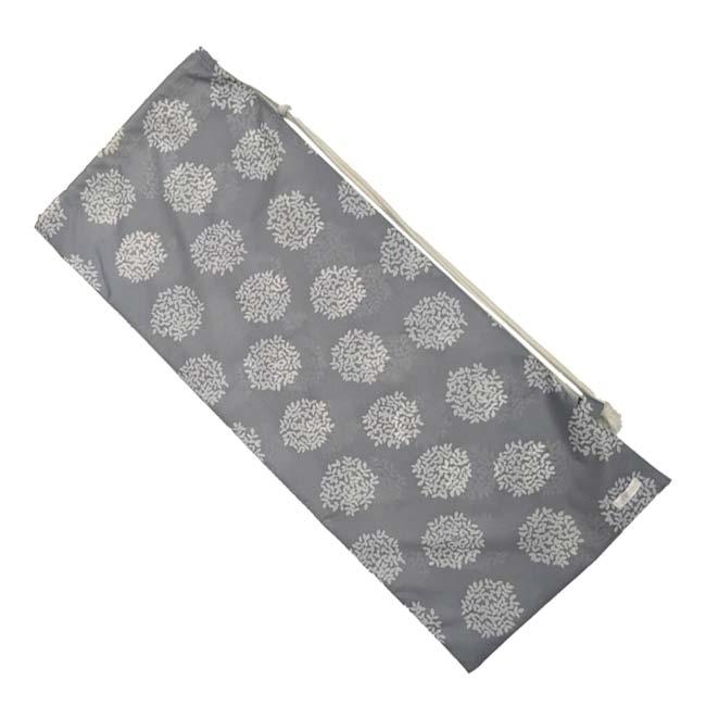 安心の撥水タイプ ラケットケース ２本収納 フェリーチェ(felice) テニスラケット用 ソフトケース リーフ柄 グレー(24y7m) | 