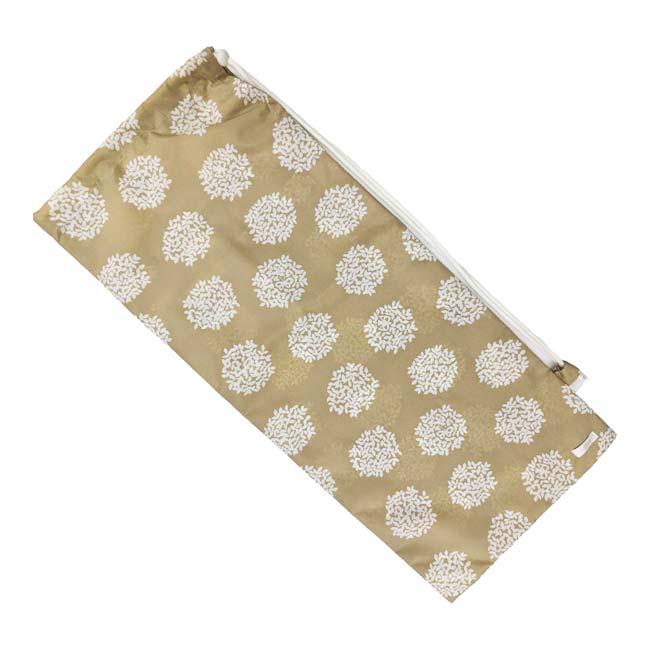 安心の撥水タイプ ラケットケース ２本収納 フェリーチェ(felice) テニスラケット用 ソフトケース リーフ柄 ベージュ (24y3m) | 