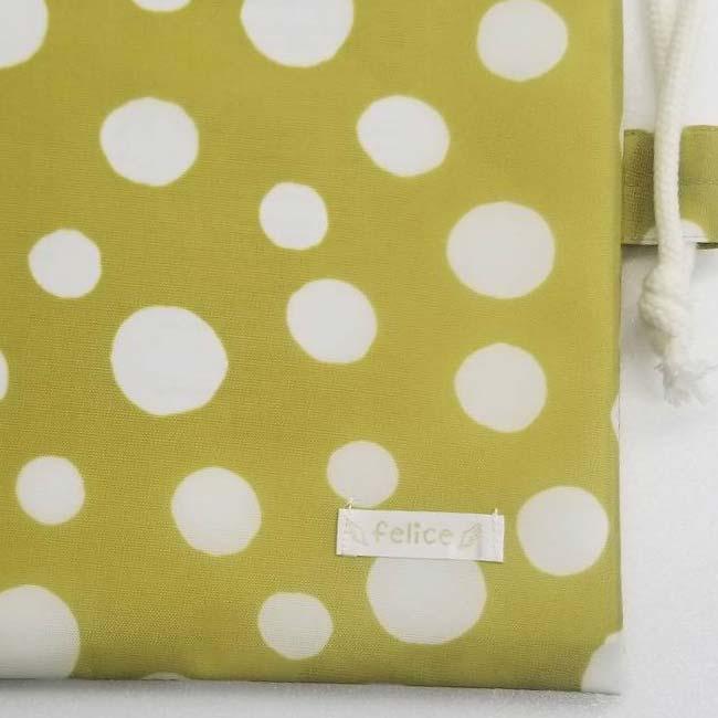 安心の撥水タイプ ラケットケース ２本収納 フェリーチェ(felice) テニスラケット用 ソフトケース 水玉柄 カラシ×ホワイト (23y6m) |  | 01