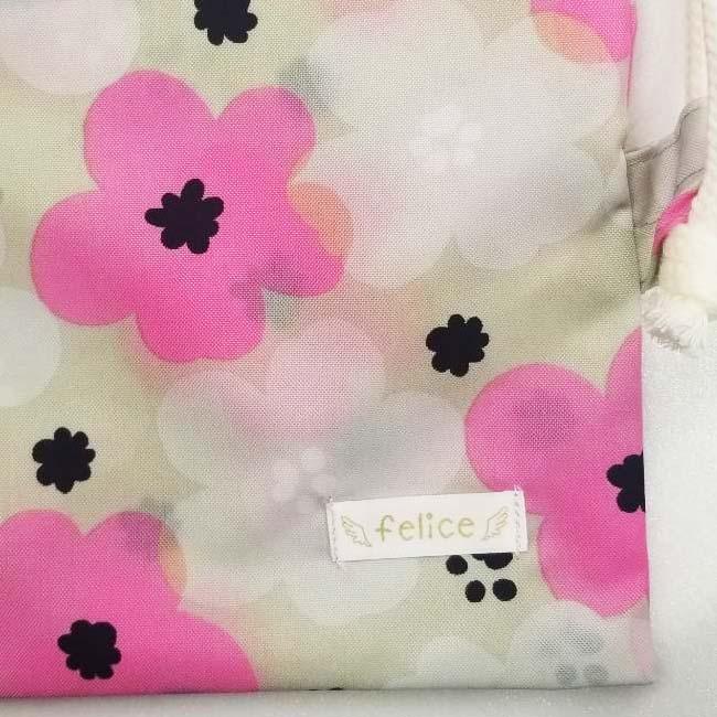 安心の撥水タイプ ラケットケース ２本収納 フェリーチェ(felice) テニスラケット用 ソフトケース フラワー柄 ピンク×ホワイト×グレー |  | 01