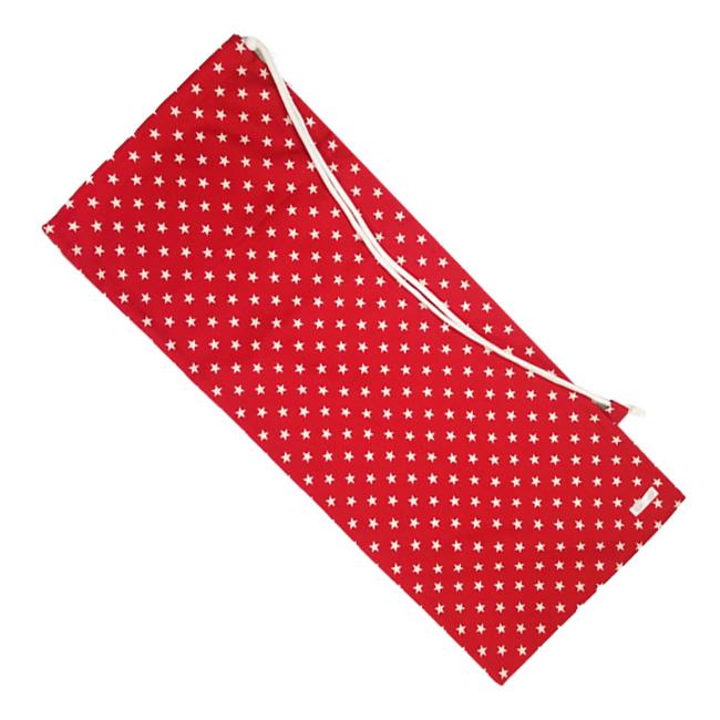 ラケットケース 便利なソフトタイプ ２本収納 フェリーチェ(felice) テニスラケット用 ソフトケース 星柄(スター柄) レッド×ホワイト | 