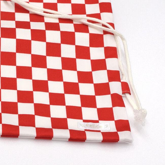 在庫処分特価 フェリーチェ(felice) バドミントンラケット用ソフトケース(1本用) 市松模様(チェッカーフラッグ柄)レッドxホワイト ブロックチェック (18y10m) |  | 01
