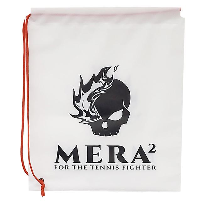 プレゼント包装などにも最適 MERA2(メラメラ) 片ひも ランドリーバッグ マルチバッグ ナップサック 上質ポリエチレン製 両面ロゴ MRB001 | 