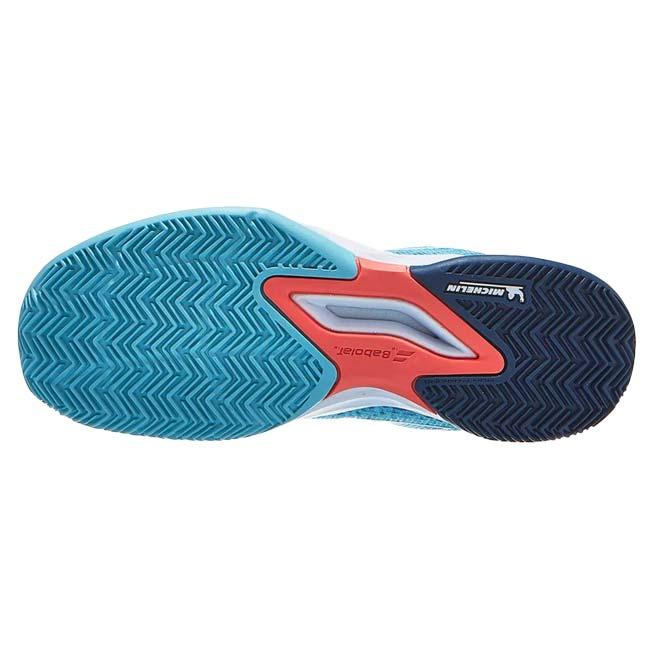 在庫処分特価 バボラ(Babolat) ジュニア(ボーイズ) JET MACH 3 ジェットマッハ3 CLAY クレーコート用テニスシューズ 33S23730-4105 エンジェルブルー(23y9m) | Babolat | 02